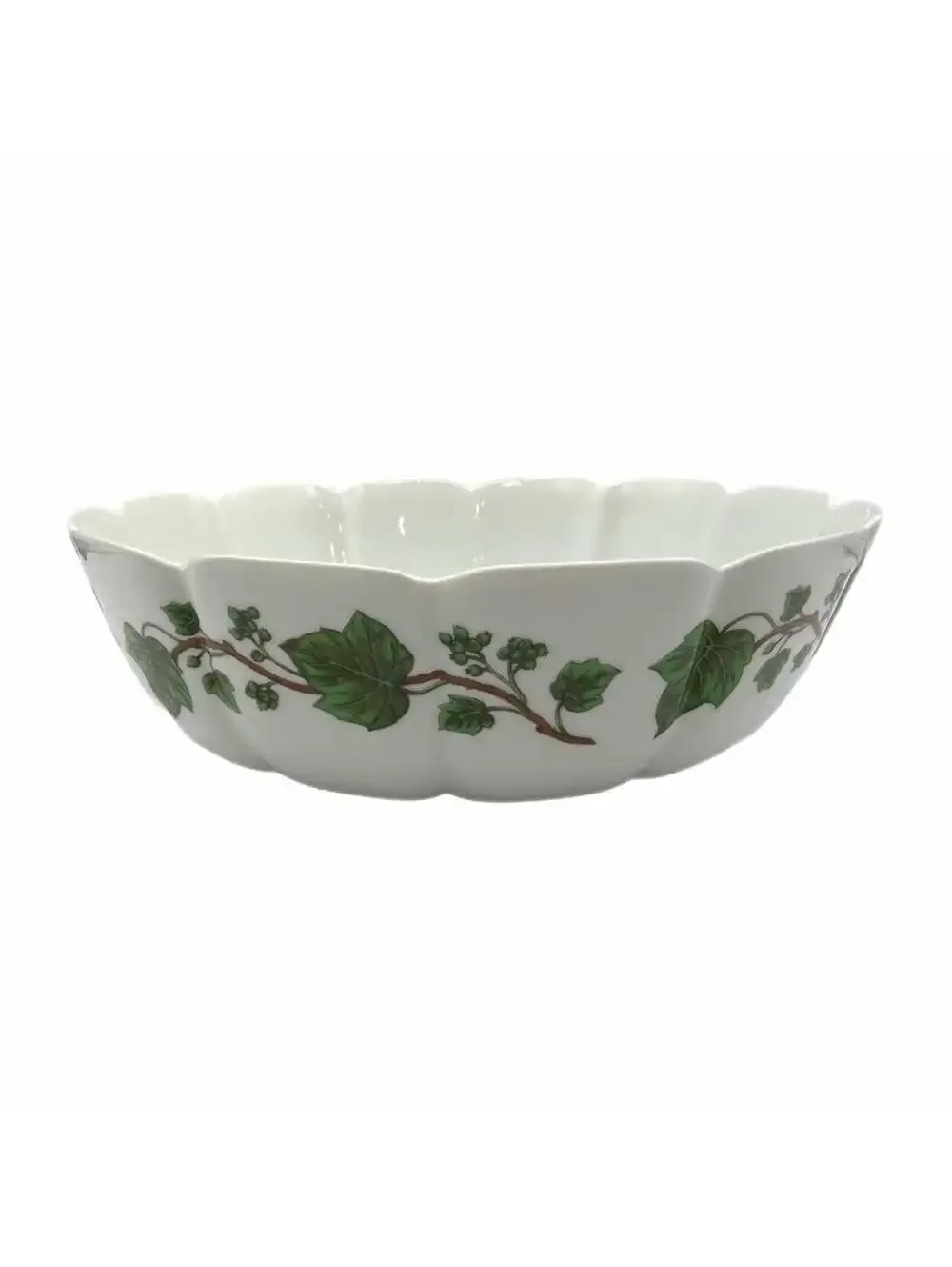 Vintage Mottahdeh Blue Jay 9.5” Porcelain Serving Bowl (Pattern #S 8463)
